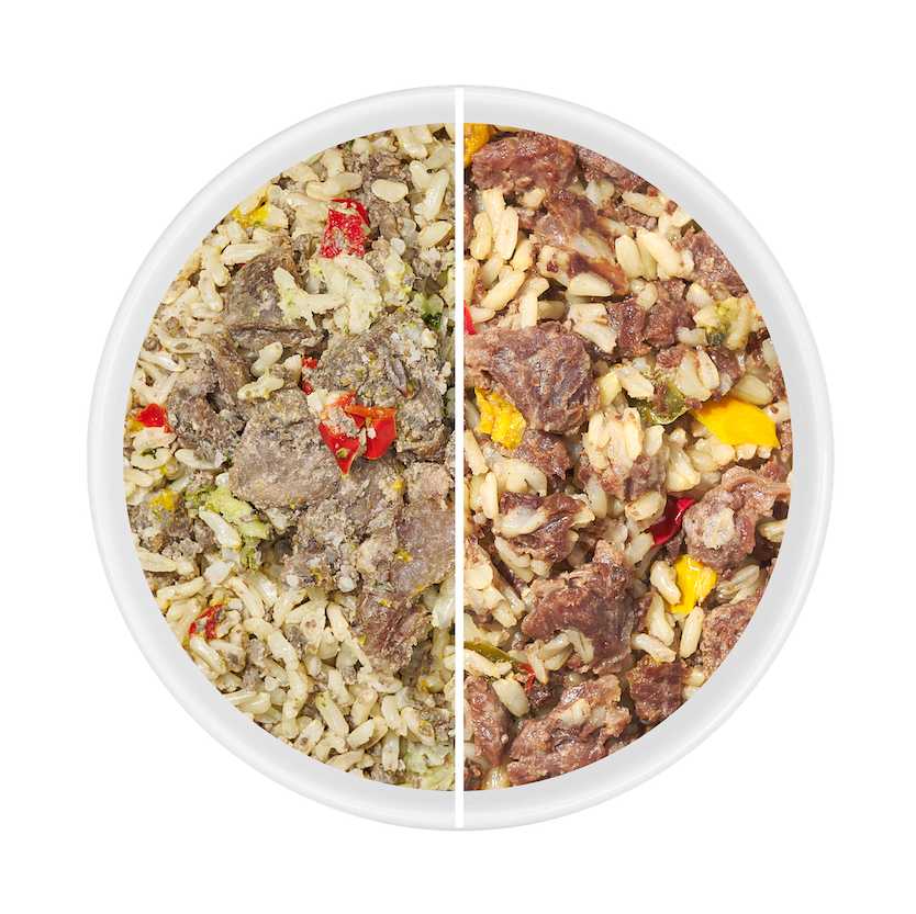 BEEF RECIPE อาหารสุนัขปรุงสด เนื้อวัว ตับวัว ข้าวกล้อง