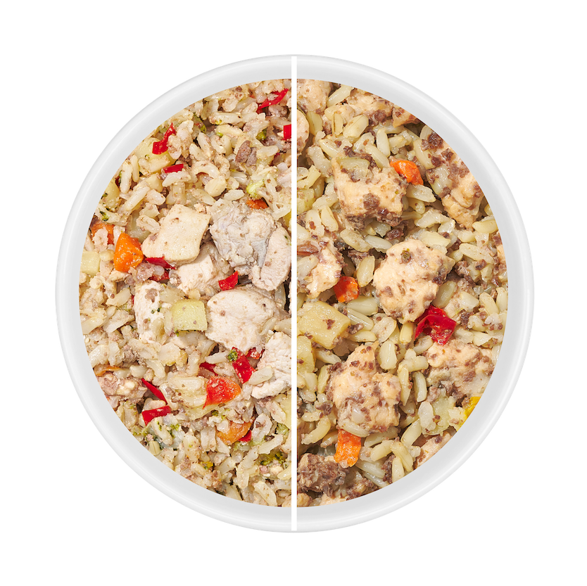 CHICKEN RECIPE อาหารสุนัขปรุงสด อกไก่ ตับไก่ ข้าวกล้อง